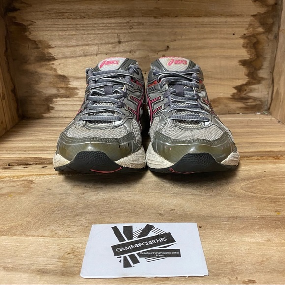 ASICS gel equation grey red running sneakers shoes - Picture 2 of 8